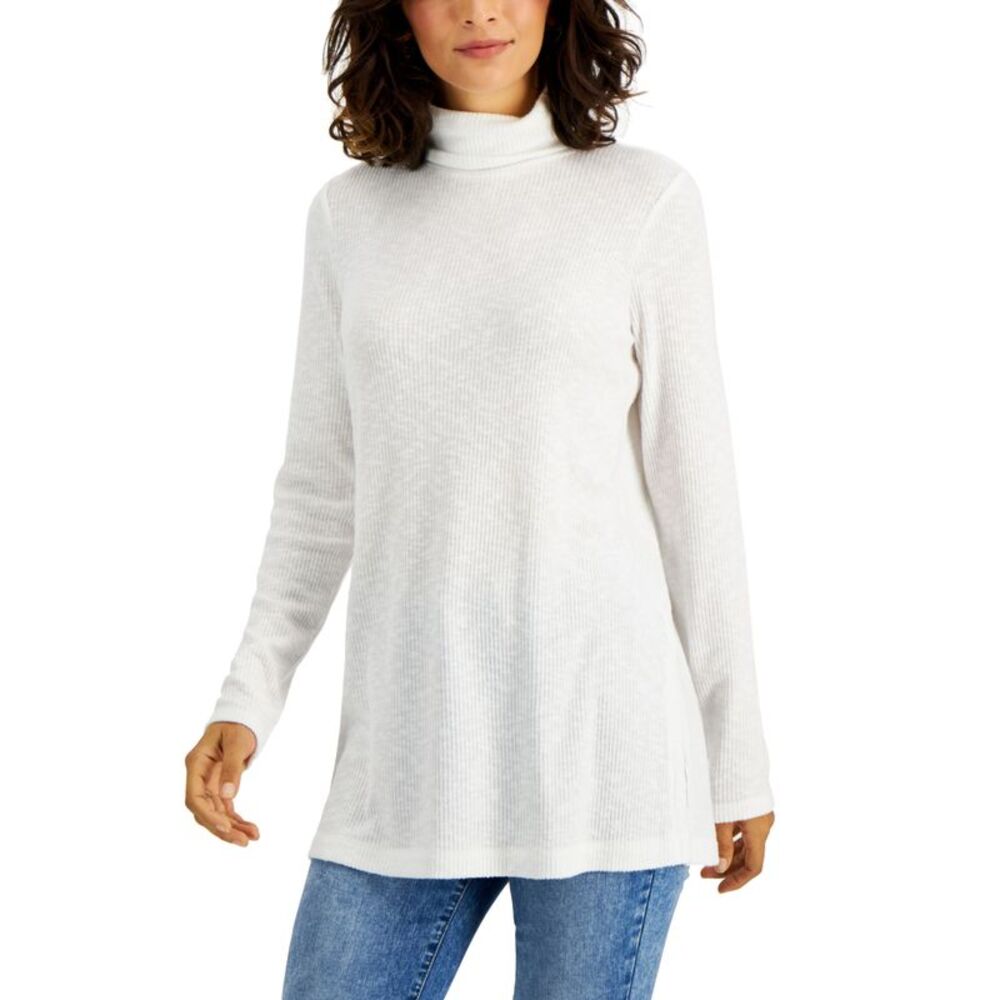 Style & Co Rib Knit Tunic Top